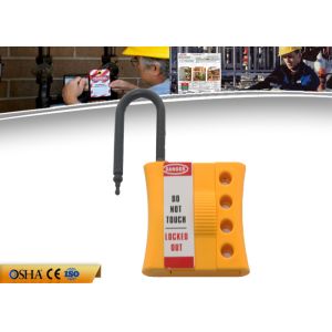 ZC-K46 New Non-conductive Nylon Locknshackle 6mm lockout HASP, Yellow HASP