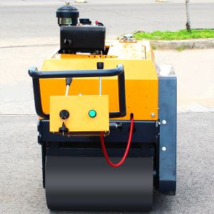 500kg Walk-Behind Double Drum Compact Roller High Compaction Eefficiency Mini