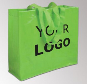 Promotional logo printed cheap reusable black pp woven shopping custom bags, PP