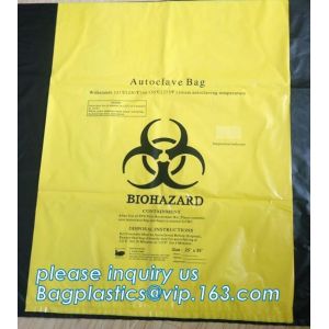 Safty biohazard bag for medical waste, biohazard specimen transport reclosable,