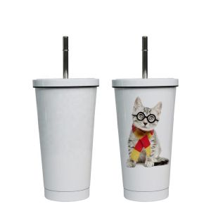 500ml And 750ml Sublimation Double Wall Coffee Mug Stainless Steel Sublimation Tumblers With Lid And Straw Sublimation Blanks Tumbler