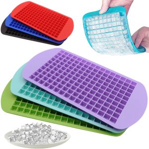 Food Grade Lce Cube Tray With Lid And Bin For Freezer BPA Free Silicone Ice Cube