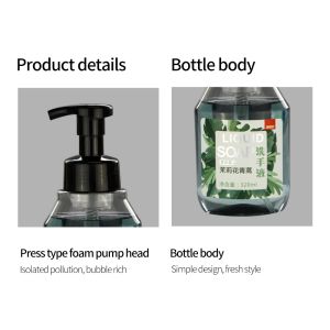 Minty Notes Lemon Hand Soap Liquid , Green Notes Antibacterial Foaming Hand Soap