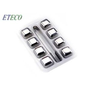 Reusable Stainless Steel Cooler Stones Non Corrode Drawstring Pouch Availiable