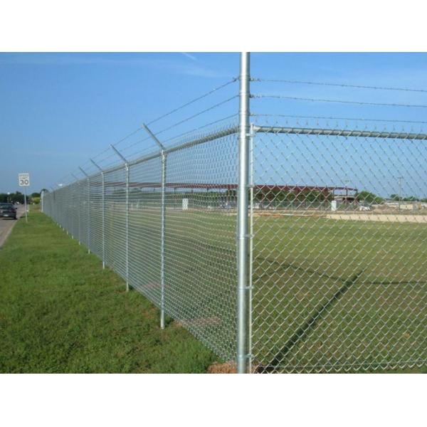 Quality Plain Weave Style Black Galvanized Chain Link Fence Panels For Playground wholesale
