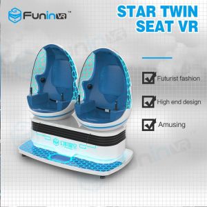 Fun 9D Virtual Reality Cinema With Rotating Two Capsule Chairs / Roller Coaster