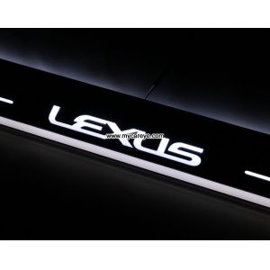 Lexus NS car accessory upgrade LED lights auto door sill scuff plate