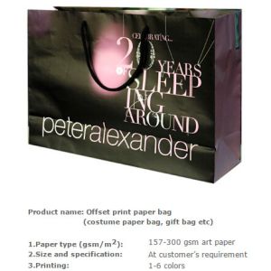 Low cost custom made design logo print handle paper carrier bag luxury paper