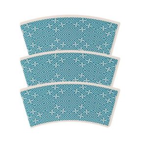 Logo Designed Wholesale Printing Paper Cup Fans Raw Material With Single Double