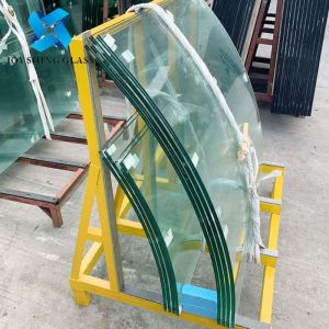 Flat / Curved Colored Laminated Glass Anti UV Tempered Glass 6.38mm 8.38mm 8