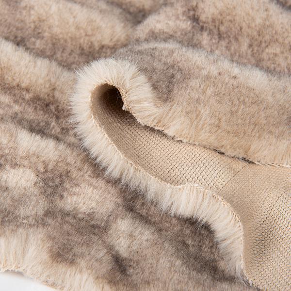 Quality 58/60" Width Knitted Polyester Elastic Faux Rabbit Fur Fabric for Home Textiles Beddings wholesale