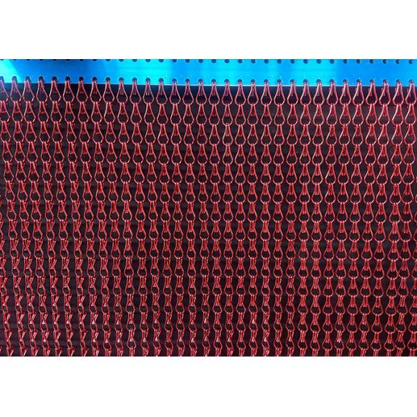 Quality Customized Color Double Hook Chain Fly Curtain Mesh Decorative Aluminum Metal wholesale