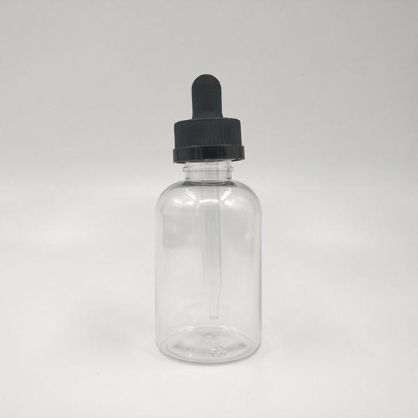 Black Transparent Glass Dropper Bottles with Screw Cap for Liquid in Various Ml