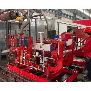 High Efficiency Fire Pump Diesel Engine 300KW With Compact Structure