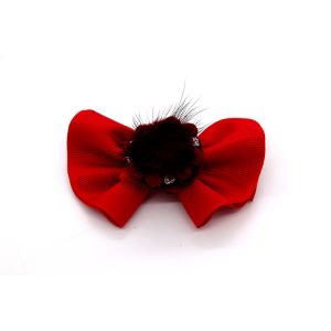 Ribbon coloured bow-tied shoe flower,Handmade footwear ornaments and flower
