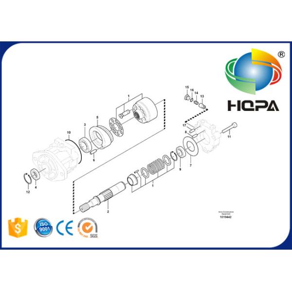VOE14533496 14533496 Fan Motor For Volvo EC330B EC330C EC340D EC360B