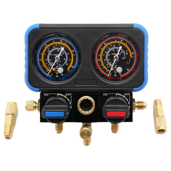 Quality Single Manifold Refrigerant Gauge Set Commercial Refrigeration Repair Parts for R410A wholesale