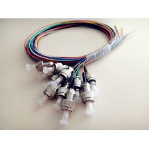 FC Singlemode Fiber Optic Pigtail with OFNP / OFNR Jacket