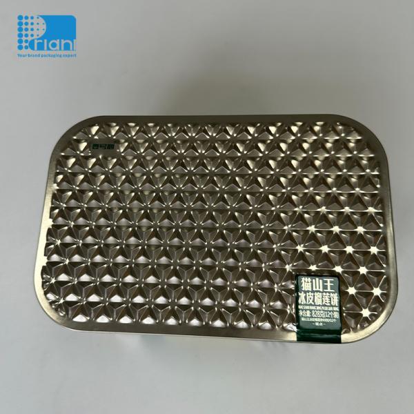 Quality Personalized Modern Biscuit Tin Can , Logo Custom Metal Tin Box wholesale