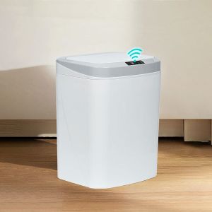 16 Gallon Touch Free Swing Lid 50 L Recycle Compost Smart Trash Can Waste Bins