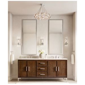 Crystal Ball Clear Glass Flushmount 24" Embedded Ceiling Mounted Crystal Light