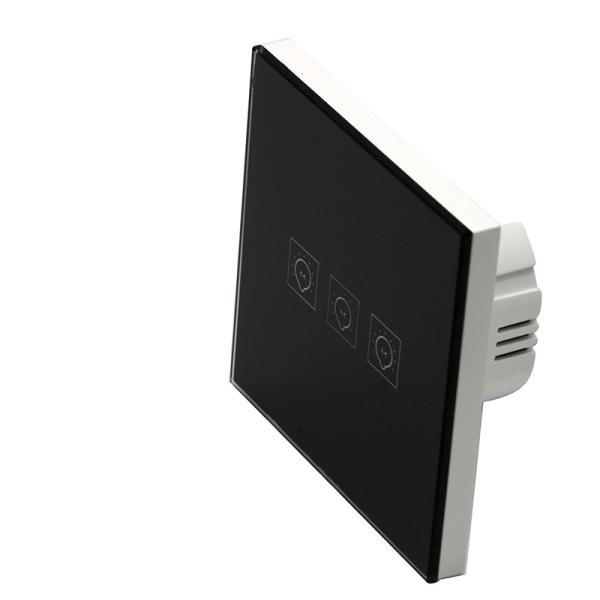 Quality Glomarket Wifi Eu Standard Smart Switch Touch Panel Light For Alexa Remote Control 3 Gang Smart Home System wholesale
