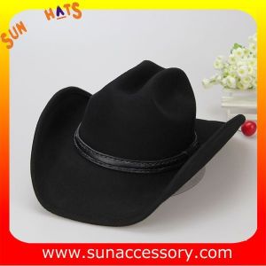 1284 Sun Accessory customized western hats 100% wool felt cowboy hats for men