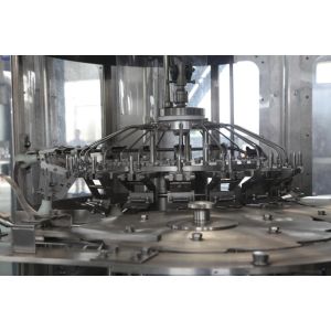 Full Automatic Rotary Mineral Water Machine , Monoblock Liquid Filling Machine