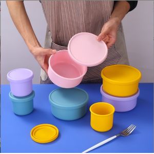 Food Grade Silicone Bento Lunch Box 1 Lattice Food Storage Container for All