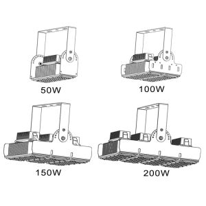 Detachable Modular LED Flood Light 50W 100W 150W 200W, china supplier
