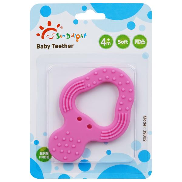Quality Tear Strength 3 Month Baby Silicone Teether Customized logo wholesale