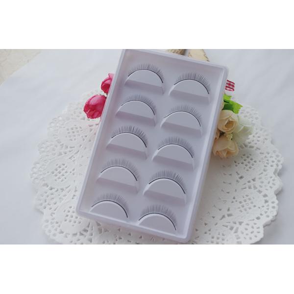 Synthetic Hair Individual False Eyelashes , Natural Looking Fake Eyelashes