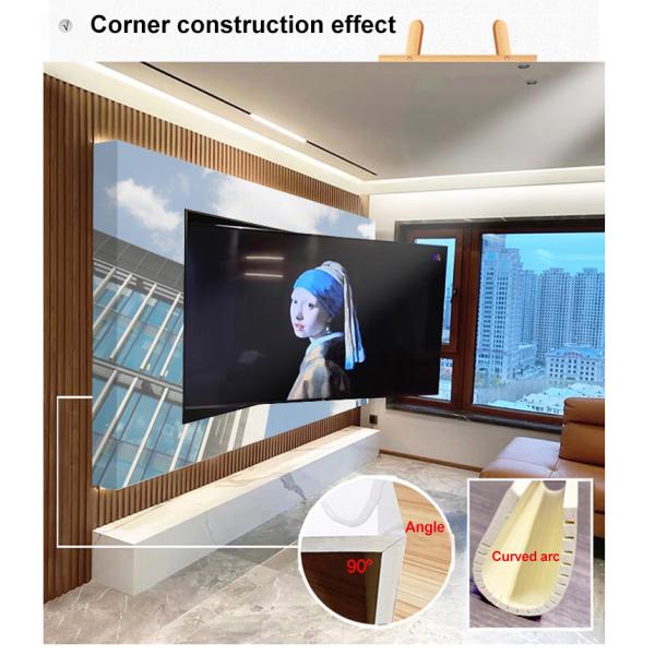 TV Background Marble Wall Panels Waterproof Marble Bamboo Crystal Panels