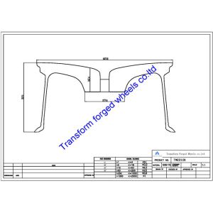 TM221101 22X11 inches forged wheels monoblock wheels blanks Dimple style barrel and rims