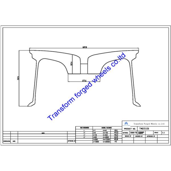 TM221101 22X11 inches forged wheels monoblock wheels blanks Dimple style barrel