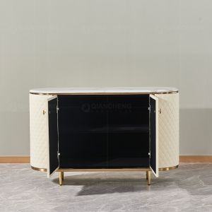 Modern 201 Stainless Steel Console Table With Drawer 0.46m3