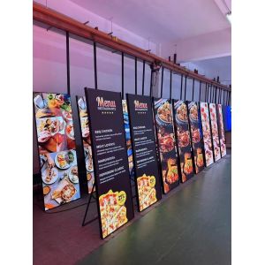 Ultra-Slim LED Poster 960×1920mm – Hanging, Wall-Mounted, and Splicing