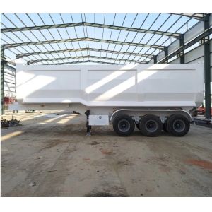 China 3 Axles 60t Load Capacity Customized Heavy Duty Hydraulic Tipping Tipper Dumper Trailer on sale