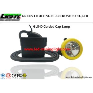 Cheap Lightweight LED Miners Cap Lamp 10000lux 7.8Ah Lithium Ion With Silicon Button Cap for sale