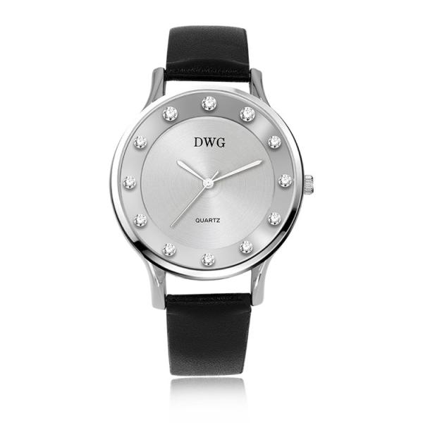 Quality PVD Plated Leather Strap Quartz Watch 3ATM Minimalist Mens Wrist Watch wholesale