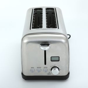 China 6 Time Setting Stainless Steel Long Two Slice Toaster 1400W 120V  bread toaster steel toaster on sale
