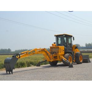 Yunnei Engine Backhoe Loader , 76KW Front Loader Tractor