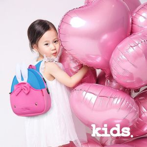 Pink Neoprene Toddler Backpack With Pretty Bowknot / Grab Handle