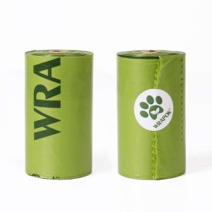China Paper - Isolated Biodegradable Dog Poop Bags , Leak Resistant Compostable Dog Poop Bags on sale
