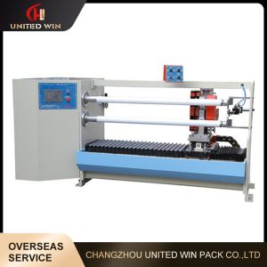 Fully Automatic Tape Jumbo Roll Cutting Machine Double Shaft PVC OPP PE Kraft