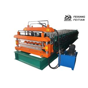 Easy Operate Glazed Tile Roll Forming Machine , Color Steel Roll Forming Machine