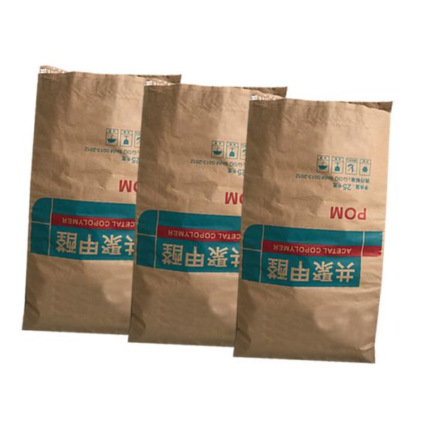 25kg Chemical Package Multi Wall Paper Sacks Cement Kraft Paper Sack