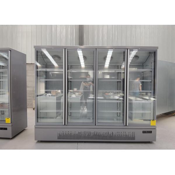 Commercial 1700L Upright Glass Door Cooler With SECOP Compressor