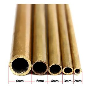 ASTM C11000 Metric Brass Tubing 5.8m 6m Customized Thick Wall Copper Pipe
