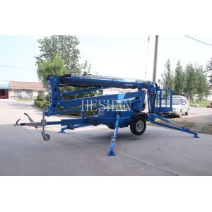 China 18M Towable Aerial Cherry Picker Telescopic Lifter Boom Lift For Construction on sale